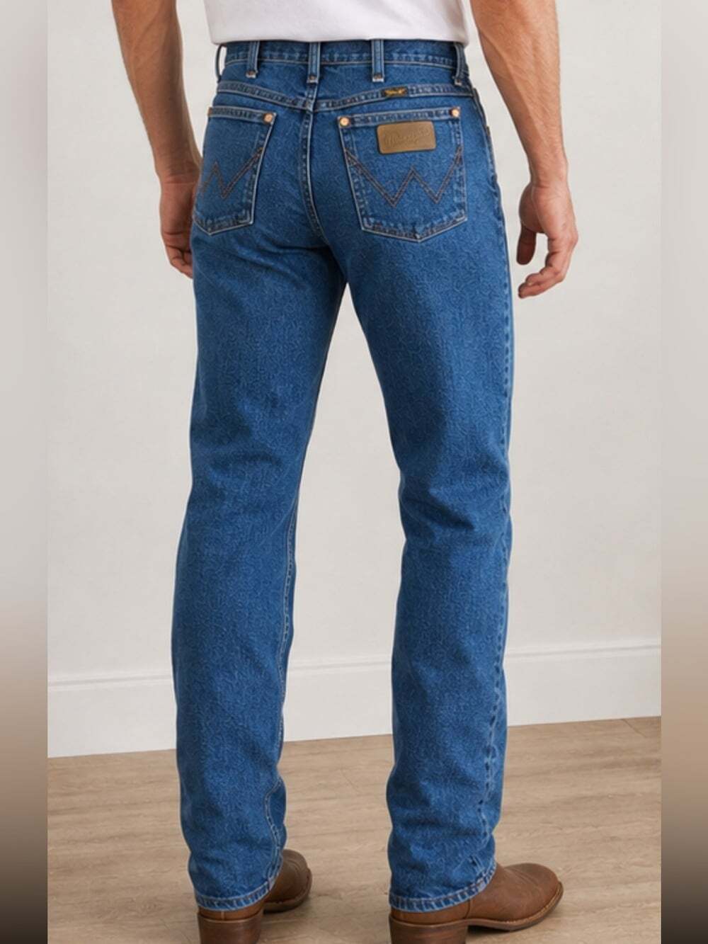 Wrangler Vintage A102 High Rise Jeans – Dark Wash Western Denim 29WL34
